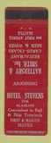 Matchbook Cover - Hotel Stevens Seattle WA WEAR