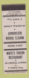 Matchbook Cover - White's Tavern Restaurant