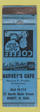 Matchbook Cover - Harvey's Cafe Minot ND