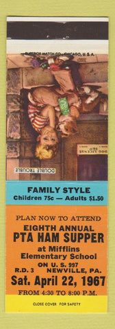 Matchbook Cover - PTA Ham Supper Newville PA 1967