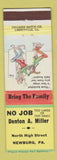 Matchbook Cover - Denton Miller Contractor Newburg PA hillbilly