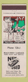 Matchbook Cover - Maguires Garage Ford Duncannon PA hillbilly