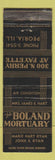 Matchbook Cover - Boland Mortuary Peoria IL