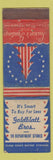 Matchbook Cover - Goldblatt Bros Department Stores Christmas WORN