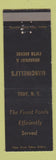 Matchbook Cover - Mancinelli's Restaurant Troy NY