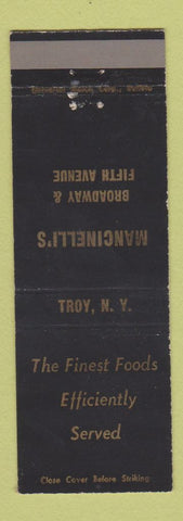 Matchbook Cover - Mancinelli's Restaurant Troy NY