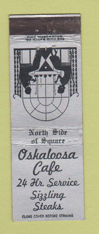 Matchbook Cover - Oskaloosa Cafe WEAR