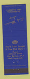Matchbook Cover - Brady Mountain Lodge Lake Quachita Royal AR Hot Springs