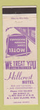 Matchbook Cover - Hillcrest Motel Eau Claire WI