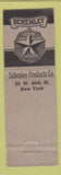 Matchbook Cover - Schenley Liquor Products New York City