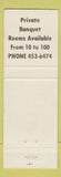 Matchbook Cover - Rathskeller German Restaurant Norridge IL