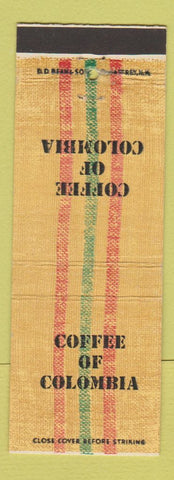 Matchbook Cover - Coffee of Colombia DD Bean Juan Valdez
