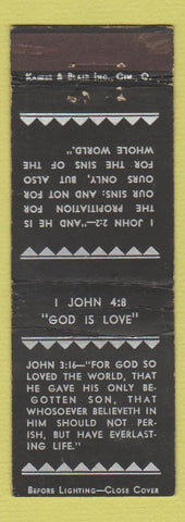 Matchbook Cover - Bible Verse John Christian WEAR