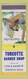 Matchbook Cover - Turcotte Barber Shop Biddeford ME hillbilly