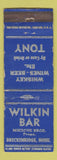 Matchbook Cover - Wilkin Bar Breckenridge MN WORN