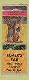 Matchbook Cover - Elmer's Bar Penn ND pinup WORN