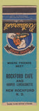 Matchbook Cover - Rockford Cafe New Rockford ND