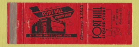 Matchbook Cover - Fort Hill Liquor Store Rochester NY