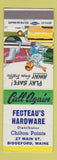 Matchbook Cover - Fecteau's Hardware Chilton Paints Biddeford ME