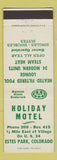 Matchbook Cover - Holiday Motel Estes Park Colorado