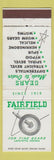 Matchbook Cover - Fairfield Gears Lafayette IN