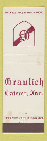 Matchbook Cover - Graulich Catering Orange NJ WEAR
