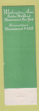 Matchbook Cover - Washington Arms Restaurant Mamaroneck NY