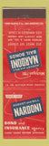 Matchbook Cover - Nardoni Bail Bonds Los Angeles CA Insurance