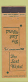 Matchbook Cover - The Last Word Dovners Grove IL