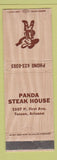 Matchbook Cover - Panda Steak House Tucson AZ