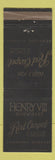 Matchbook Cover - Henry VIII Restaurant Red Carpet Inn Bridgeton MO