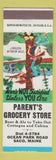Matchbook Cover - Parent's Grocery Store Saco ME hillbilly