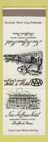 Matchbook Cover - New Hoffman Hotel Bedford PA