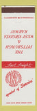Matchbook Cover - Pittsburgh and West Virginia Railroad