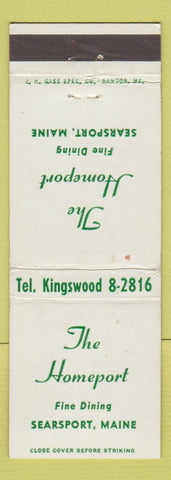 Matchbook Cover - Homeport Restaurant Searsport ME