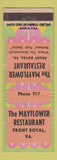 Matchbook Cover - Mayflower Restaurant Front Royal VA