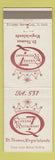 Matchbook Cover - Queens 7 Restaurant St Thomas Virgin Islands