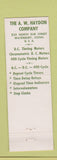 Matchbook Cover - AW Haydon Company Waterbury CT