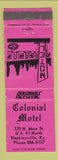 Matchbook Cover - Colonial Motel Hopkinsville KY