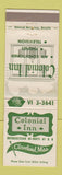 Matchbook Cover - Colonial Inn Cleveland MS