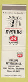 Matchbook Cover - Phillips 66 oil gas Fort Collins Colorado