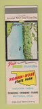 Matchbook Cover - Rman Nose State Park Watonga OK WORN
