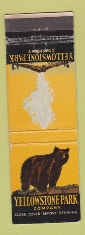 Matchbook Cover - Yellowstone National Park Company WEAR