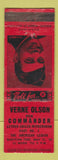 Matchbook Cover - Verne Oldson For Commander Denver Colorado American Legion