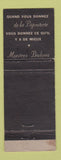 Matchbook Cover - Bulova Watches J Henri Meunier St Jean QC WORN
