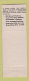 Matchbook Cover - Paul C Johnson Mayor Election Moline IL republican