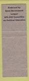 Matchbook Cover - H Glenn Hirsch City Councilman Election 1959