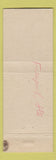 Matchbook Cover - Marvin F Burt State Senator Election Freeport IL
