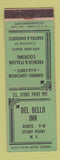 Matchbook Cover - Del Bello Inn Stony Point NY