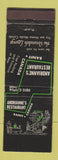 Matchbook Cover - Andrianne's Restaurant Banff AB